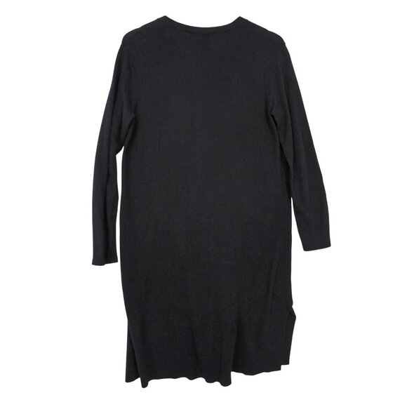 J Jill Duster Cardigan Womens S Petite‎ Black Capsule Minimalist Preppy Academia - Picture 4 of 13
